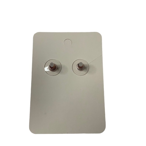 Rose gold butterfly, study earrings - Picture 3 of 3